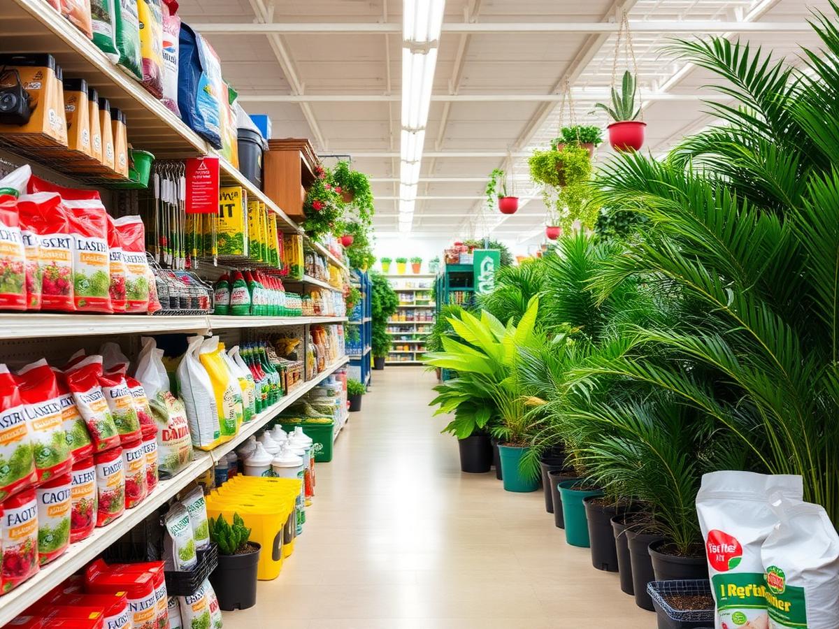 Rayon jardinage du magasin Point Vert